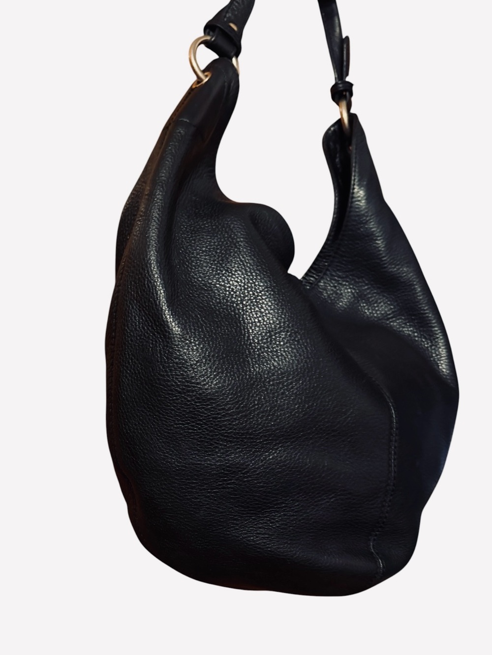 HOBO Black Pebbled Leather Hobo Bag - Picture 2 of 3